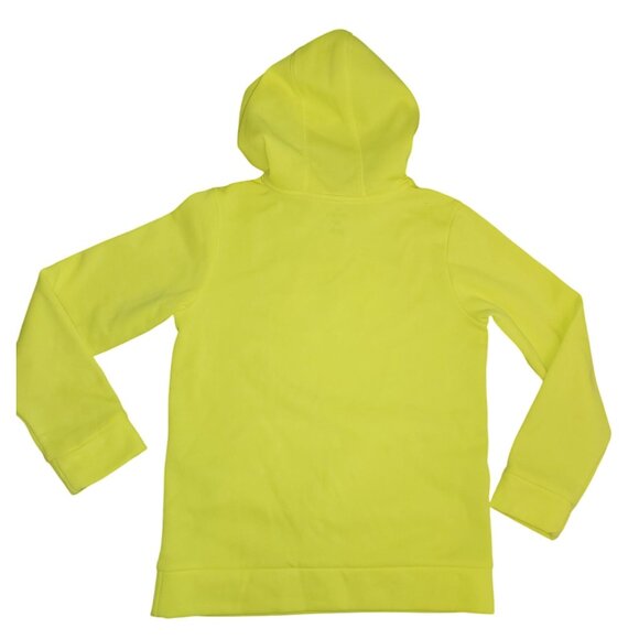 Boy's Under Armour Neon Highlighter Yellow Hoodie Pullover Medium Jacket - Picture 2 of 8